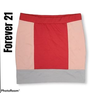 5 for 20 NWOT Forever 21 Colorblock Mini Skirt